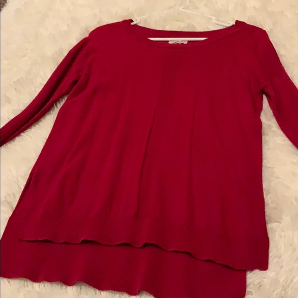 Red sweater size S